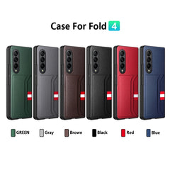 GKK Litchi Texture Card Slot Phone Case, For Samsung Galaxy Z Flip4 5G, For Samsung Galaxy Z Fold4 5G