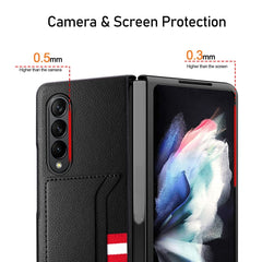GKK Litchi Texture Card Slot Phone Case, For Samsung Galaxy Z Flip4 5G, For Samsung Galaxy Z Fold4 5G