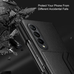 GKK Litchi Texture Card Slot Phone Case, For Samsung Galaxy Z Flip4 5G, For Samsung Galaxy Z Fold4 5G