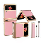For Samsung Galaxy Z Flip4 / Gold Pink