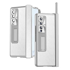 Litchi Pattern Magnetic Shell Film Integrated Shockproof Phone Case