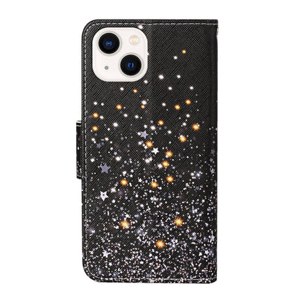 3D Colored Drawing Flip Leather Phone Case, For iPhone 14