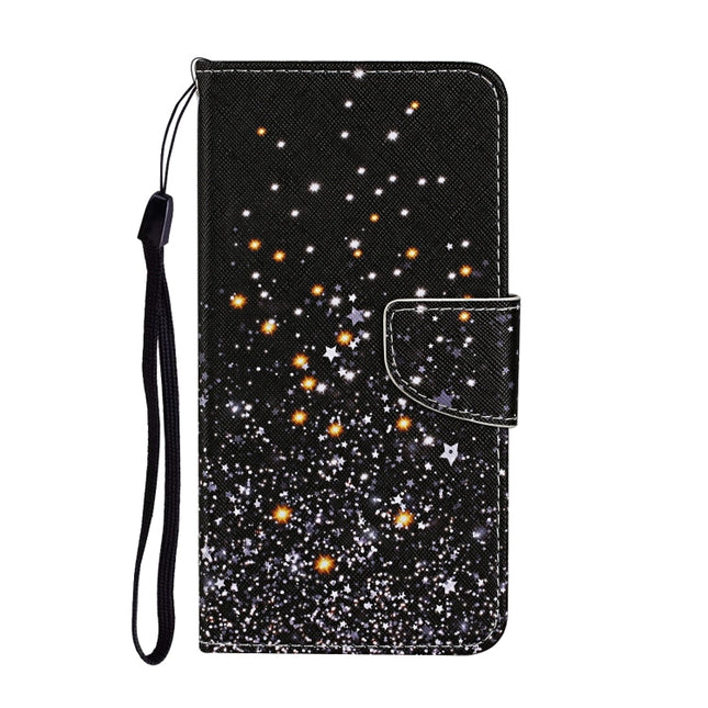 3D Colored Drawing Flip Leather Phone Case, For iPhone 14 Pro