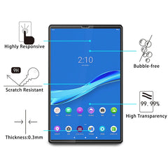 2 PCS 9H 0.3mm Explosion-proof Tempered Glass Film, For Lenovo M10 Plus X606, For Galaxy Tab A 8.4 (2020) T307 / Headwolf Fpad5 Pro