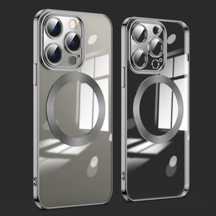 Lens Protector MagSafe Electroplated Phone Case, For iPhone 14 Pro