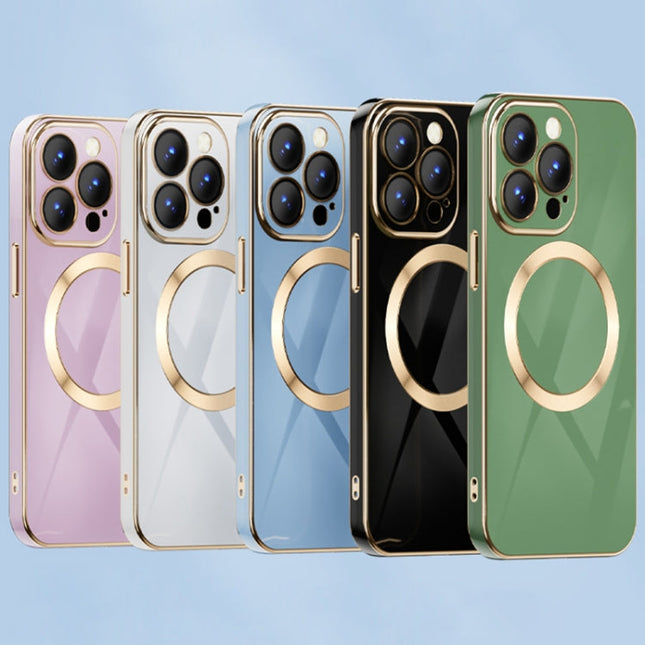 6D Gold Plated Magsafe Magnetic Phone Case, For iPhone 14 Pro Max, For iPhone 14, For iPhone 14 Plus, For iPhone 14 Pro, For iPhone 13, For iPhone 13 Pro, For iPhone 13 Pro Max, For iPhone 12, For iPhone 12 Pro