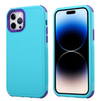 For iPhone 14 Pro Max / Royal Blue+Purple