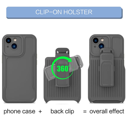 Explorer Series Back Clip Holder PC Phone Case, For iPhone 14 Pro Max
