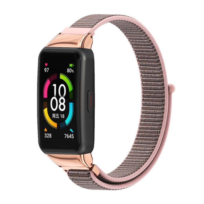 Mijobs Breathable Nylon Watch Band, For Huawei Band 6 / Honor Band 6