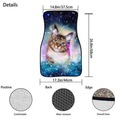 2 in 1 Universal Printing Auto Car Floor Mats Set