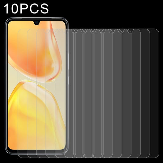10 PCS 0.26mm 9H 2.5D Tempered Glass Film, For vivo V25 / V25e / X80 Lite / V21s (10 PCS)