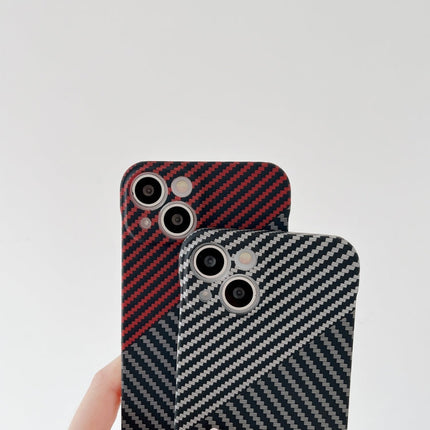 Carbon Fiber Texture PC Phone Case, For iPhone 12 Pro, For iPhone 12 Pro Max, For iPhone 13, For iPhone 13 Pro