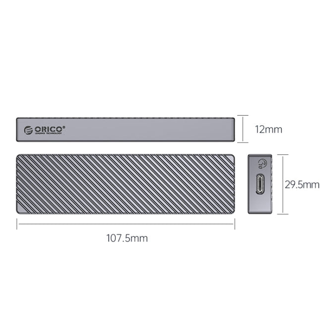 ORICO 10Gbps USB3.2 Gen2 Type-C M.2 NVMe/NGFF(SATA) Dual Protocol SSD Enclosure