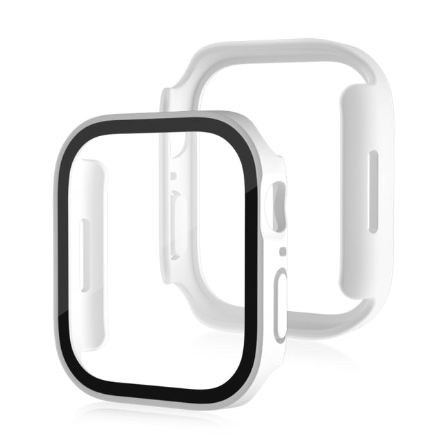Life Waterproof Frosted 2 in 1 PC Frame + Tempered Glass Protective Case, For Apple Watch Series 6 / 5 / 4 / SE 44mm, For Apple Watch Series 6 / 5 / 4 / SE 40mm, For Apple Watch Series 8 / 7 41mm