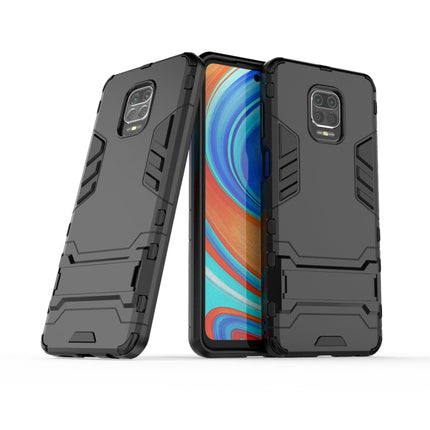 PC + TPU Shockproof Protective Case with Holder, For Xiaomi Redmi Note 9 Pro Max, For Xiaomi Redmi Note 9S