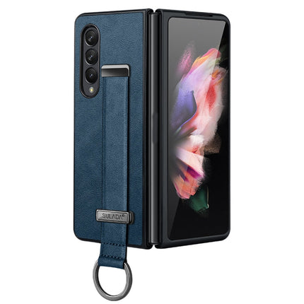 SULADA Cool Series PC + Leather Texture Skin Feel Shockproof Phone Case, For Samsung Galaxy Z Fold4, For Samsung Galaxy Z Flip4