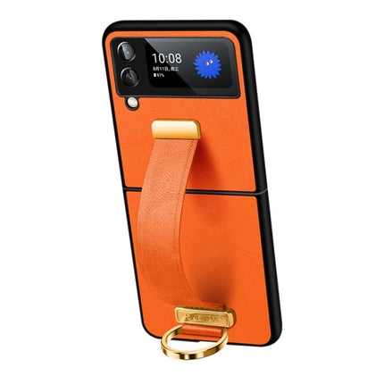 SULADA Cool Series PC + Leather Texture Skin Feel Shockproof Phone Case, For Samsung Galaxy Z Fold4, For Samsung Galaxy Z Flip4