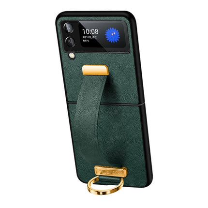 SULADA Cool Series PC + Leather Texture Skin Feel Shockproof Phone Case, For Samsung Galaxy Z Fold4, For Samsung Galaxy Z Flip4