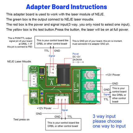 NEJE A40640 40W 450nm Laser Engraver Module Kits, A40640