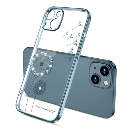 Electroplating Diamond Dandelion TPU Phone Case, For iPhone 14, For iPhone 14 Plus, For iPhone 14 Pro