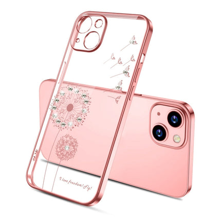 Electroplating Diamond Dandelion TPU Phone Case, For iPhone 14 Pro Max