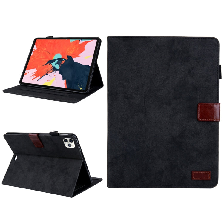 For iPad Pro 11 (2020) Marble Style Cloth Texture Tablet PC Protective Leather Case with Bracket & Card Slot