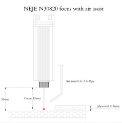 NEJE MASTER 3 Laser Engraver with N30820 Laser Module, MASTER 3 with N30820 (EU Plug), MASTER 3 with N30820 (US Plug)