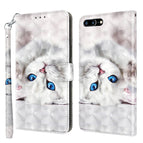 For iPhone 8 Plus / 7 Plus / Reflection White Cat