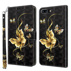 For iPhone 8 Plus / 7 Plus / Golden Swallow Butterfly