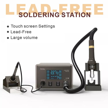 BAKU BA-9852 Digital ESD Hot Air Gun Soldering Station Welding Solder Iron