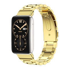 Mijobs Three-bead Metal Stainless Steel Watch Band, For Xiaomi Mi Band 7 Pro