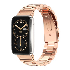 Mijobs Three-bead Metal Stainless Steel Watch Band, For Xiaomi Mi Band 7 Pro
