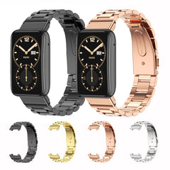 Mijobs Three-bead Metal Stainless Steel Watch Band, For Xiaomi Mi Band 7 Pro