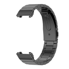 Mijobs Bamboo Stainless Steel Metal Watch Band, For Xiaomi Mi Band 7 Pro