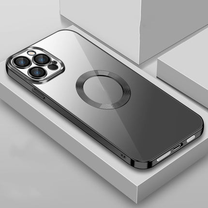 9D Plated Lens Film Clear Phone Case, For iPhone 14 Pro Max