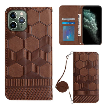Crossbody Football Texture Magnetic PU Phone Case, For iPhone 11, For iPhone 11 Pro, For iPhone 11 Pro Max, For iPhone 12
