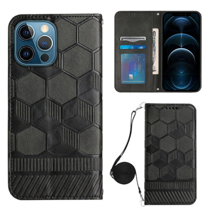 Crossbody Football Texture Magnetic PU Phone Case, For iPhone 12 Mini, For iPhone 12 Pro, For iPhone 12 Pro Max, For iPhone 13