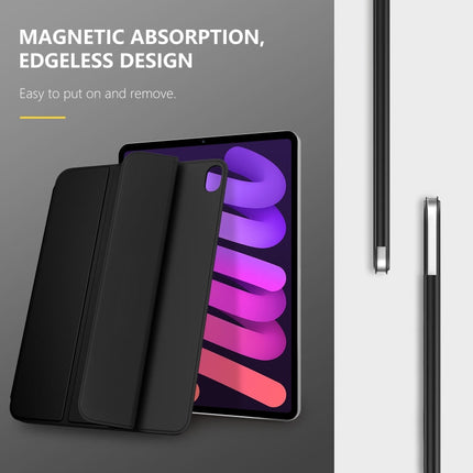 Double-sided Clip 3-fold Magnetic Smart Leather Tablet Case, For iPad mini 6 / mini 2024