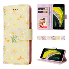 Bronzing Painting RFID Leather Case, For iPhone X / XS, For iPhone 7 Plus / 8 Plus, For iPhone SE 2022 / SE 2020 / 7 / 8