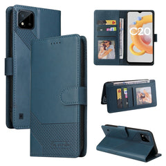GQUTROBE Skin Feel Magnetic Leather Phone Case, For Realme 8, For Realme C11, For Realme C15, For Realme C20