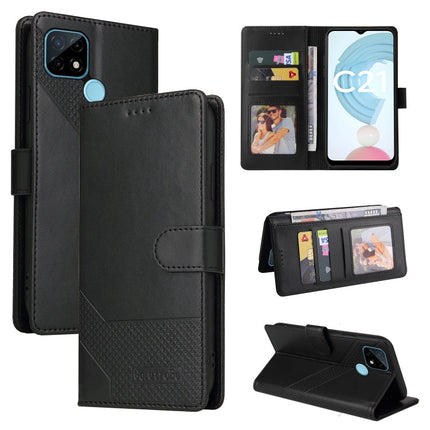GQUTROBE Skin Feel Magnetic Leather Phone Case, For Realme C21, For Realme C21Y, For Realme GT 5G, For Realme V13 5G
