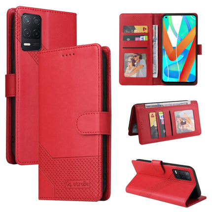 GQUTROBE Skin Feel Magnetic Leather Phone Case, For Realme C21, For Realme C21Y, For Realme GT 5G, For Realme V13 5G