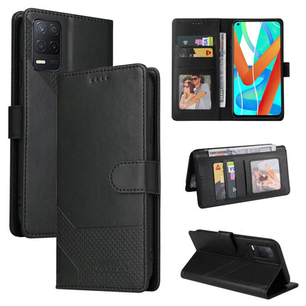 GQUTROBE Skin Feel Magnetic Leather Phone Case, For Realme C21, For Realme C21Y, For Realme GT 5G, For Realme V13 5G