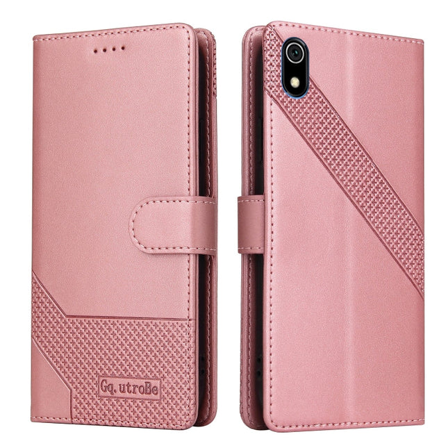 GQUTROBE Skin Feel Magnetic Leather Phone Case, For Xiaomi Redmi 7A, For Xiaomi Redmi 9A, For Xiaomi Redmi 9C, For Xiaomi Redmi 9T