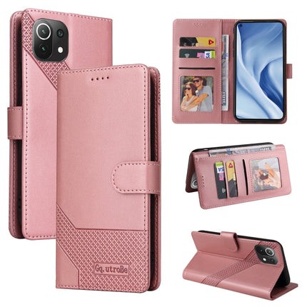 GQUTROBE Skin Feel Magnetic Leather Phone Case, For Xiaomi Mi 10 Lite, For Xiaomi Mi 11 Lite, For Xiaomi Poco F3, For Xiaomi Poco X3 NFC