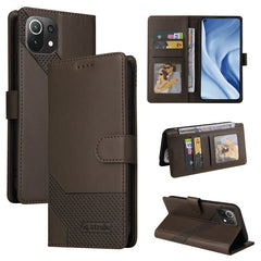 GQUTROBE Skin Feel Magnetic Leather Phone Case, For Xiaomi Mi 10 Lite, For Xiaomi Mi 11 Lite, For Xiaomi Poco F3, For Xiaomi Poco X3 NFC