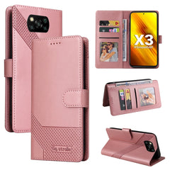 GQUTROBE Skin Feel Magnetic Leather Phone Case, For Xiaomi Mi 10 Lite, For Xiaomi Mi 11 Lite, For Xiaomi Poco F3, For Xiaomi Poco X3 NFC