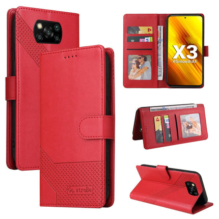 GQUTROBE Skin Feel Magnetic Leather Phone Case, For Xiaomi Mi 10 Lite, For Xiaomi Mi 11 Lite, For Xiaomi Poco F3, For Xiaomi Poco X3 NFC
