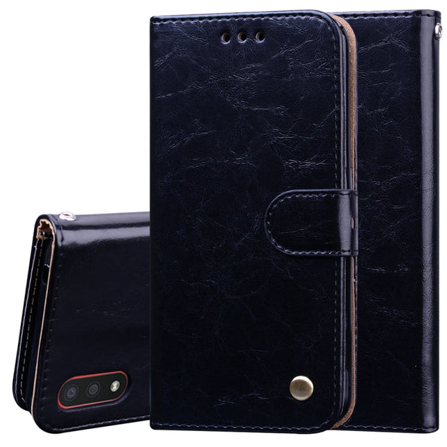 Business Style Oil Wax Texture Horizontal Flip Leather Case, with Holder & Card Slots & Wallet, For Samsung Galaxy A01, For Samsung Galaxy A51, For Samsung Galaxy A71, For Samsung Galaxy A81 / Note 10 Lite, For Samsung Galaxy A91 / S10 Lite            ...