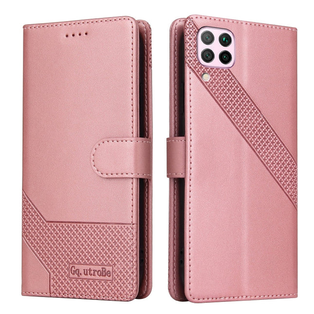 GQUTROBE Skin Feel Magnetic Leather Phone Case, For Huawei P40 Lite, For Huawei P40 Pro, For Huawei P Smart 2019, For Huawei P Smart Z